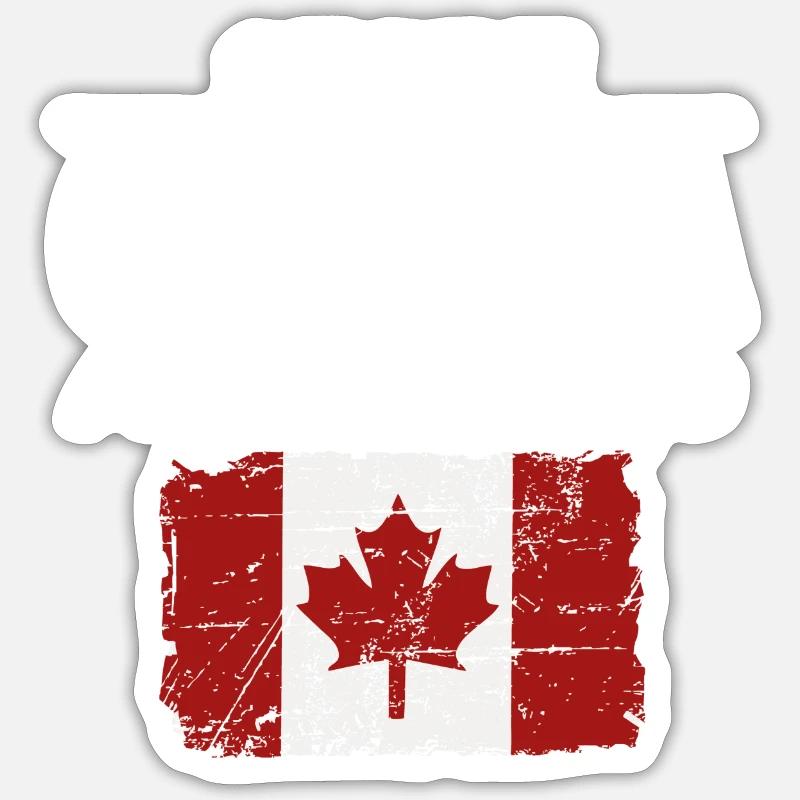 Kanada - Maple Leaf - Canada Sticker taille S (10 x 10 cm)