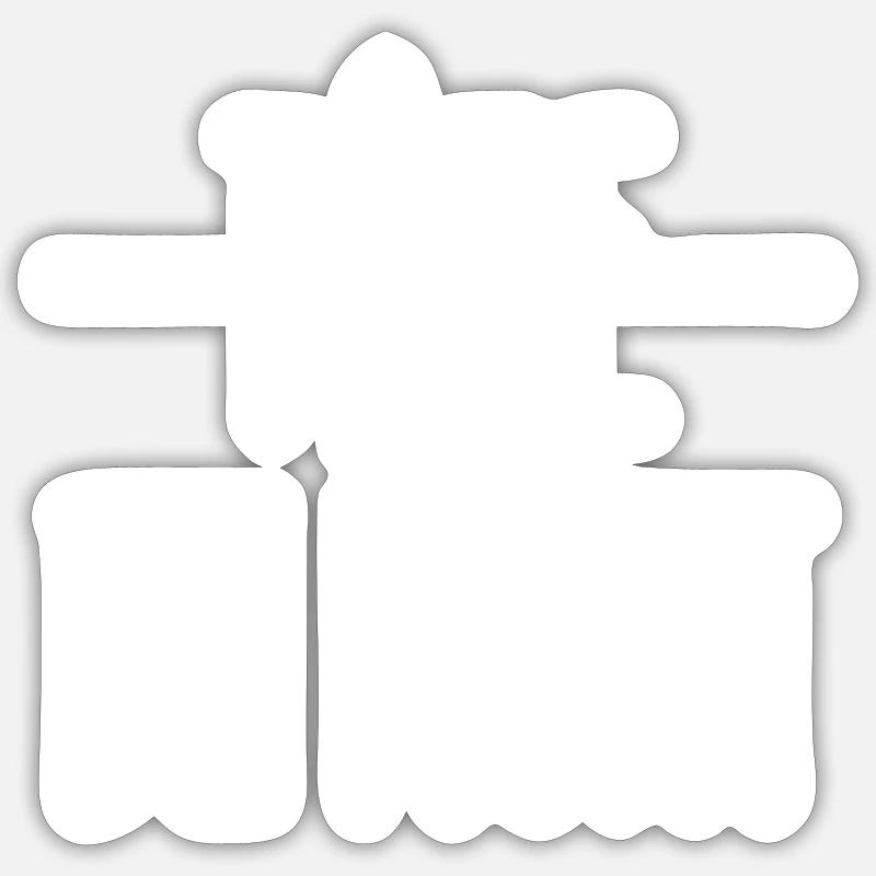 tête de mort Sticker taille S (10 x 10 cm)