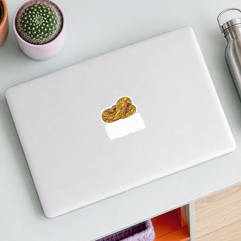 Conception de boule de banane pour un python Sticker taille S (10 x 10 cm)