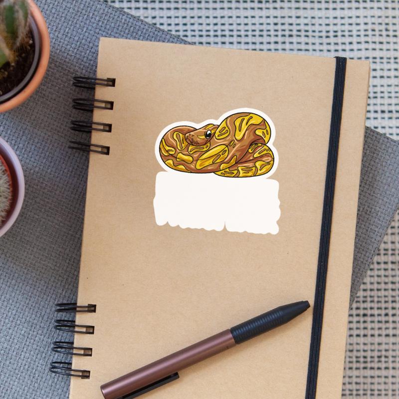 Conception de boule de banane pour un python Sticker taille S (10 x 10 cm)