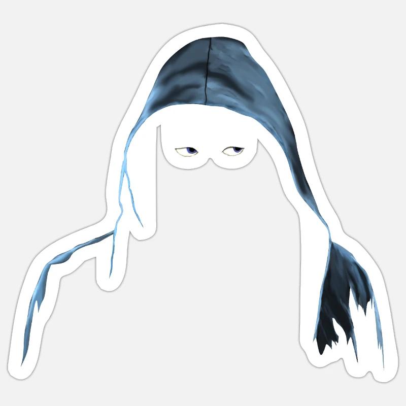 TYP IN KAPUZE, MANN IN KAPUZENPULLI - DIE ULTIMATIVE KAPUZE Sticker Größe S (10 x 10 cm)