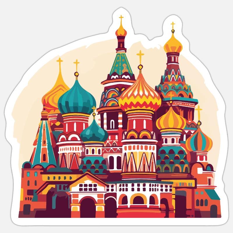 Mère Russie Sticker taille S (10 x 10 cm)