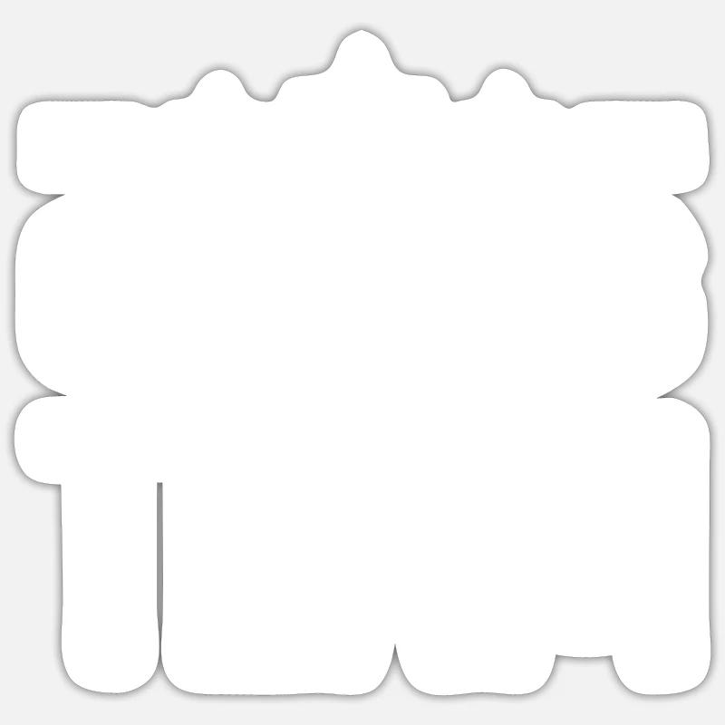 Camping Team - Sticker size S (10 x 10 cm) - white matte