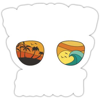 Bliss in Retirement: Artists with - Sticker size S (10 x 10 cm) - white matte - Front