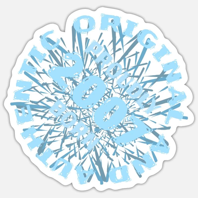 Pitch 2007 - Sticker taille S (10 x 10 cm) - blanc mat