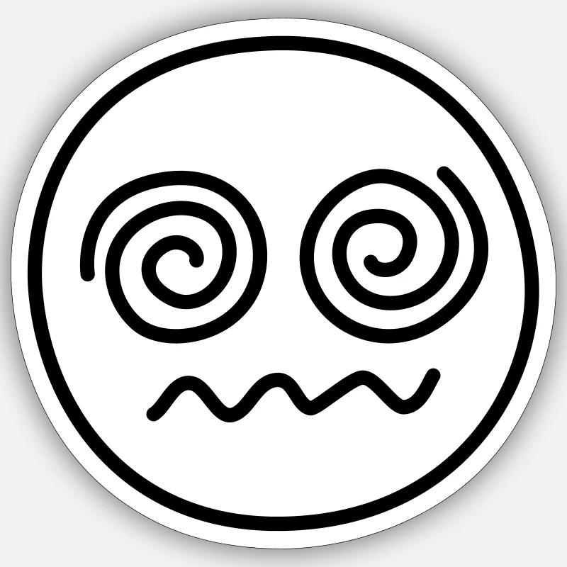 Weird Grinsling - Sticker Größe S (10 x 10 cm) - Mattweiß