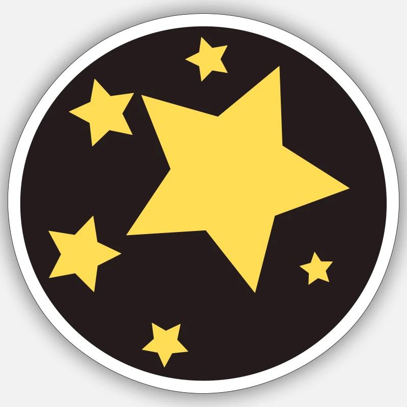 Starrrr 2.0 - Sticker Größe S (10 x 10 cm) - Mattweiß