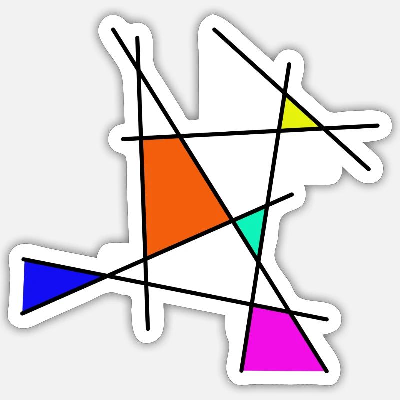Straw 1 - Sticker size S (10 x 10 cm) - white matte