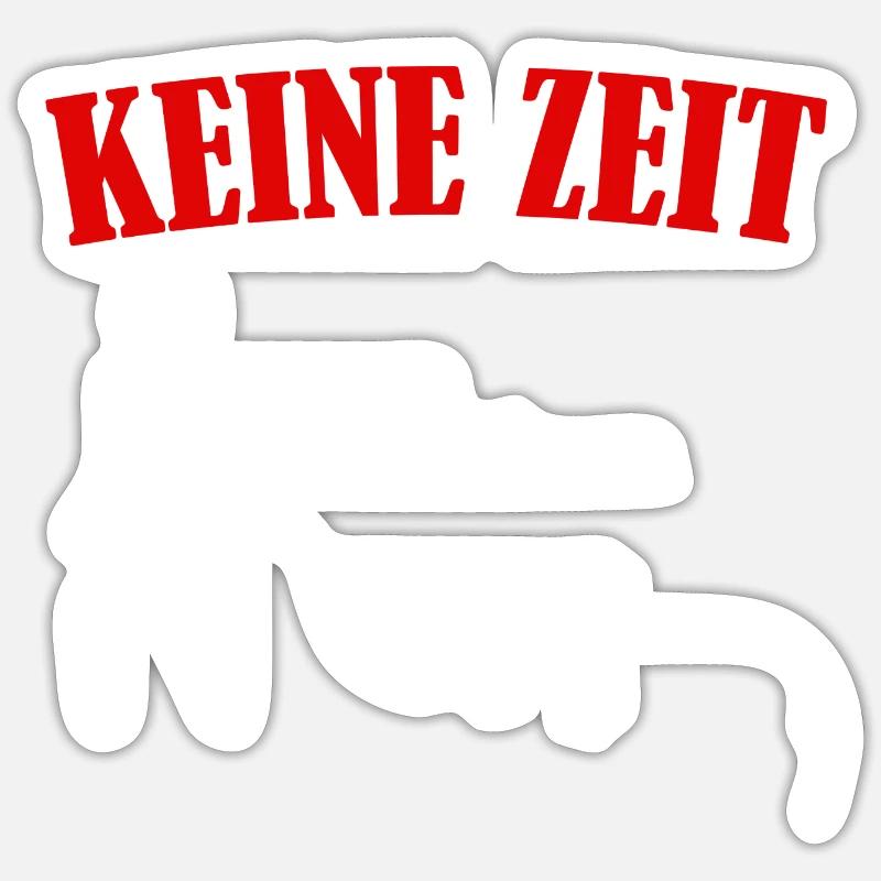 Keine Zeit Informatiker Programmierer Computer Sticker Größe S (10 x 10 cm)