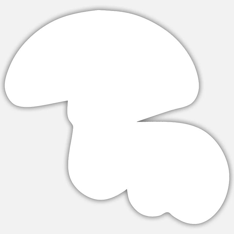 Champignons, cueillette de champignons Sticker taille S (10 x 10 cm)
