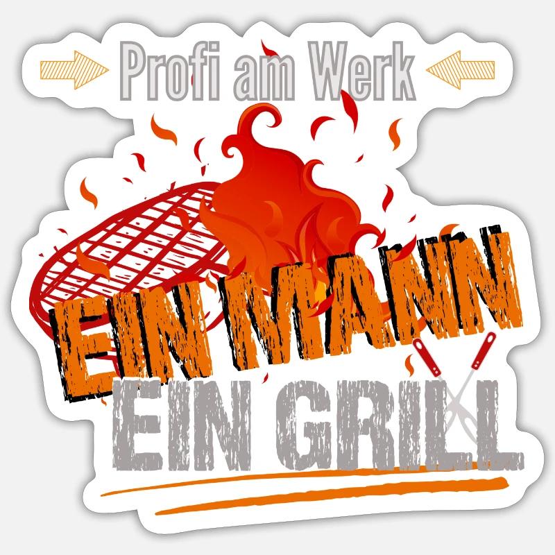 Profi am Werk - Sticker Größe S (10 x 10 cm) - Mattweiß
