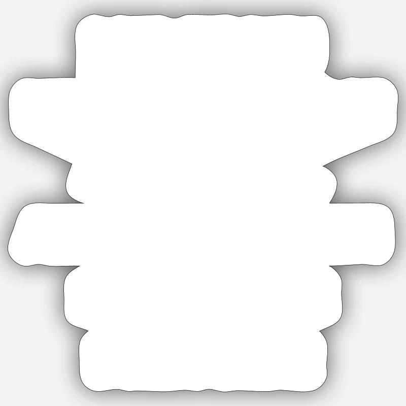 Lustiger Sozialarbeiter Spruch Geschenkidee Sticker Größe S (10 x 10 cm)