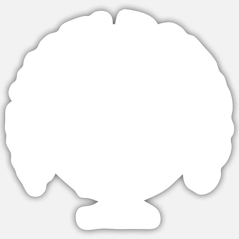 Les Studios du Monde - Sticker taille S (10 x 10 cm) - blanc mat