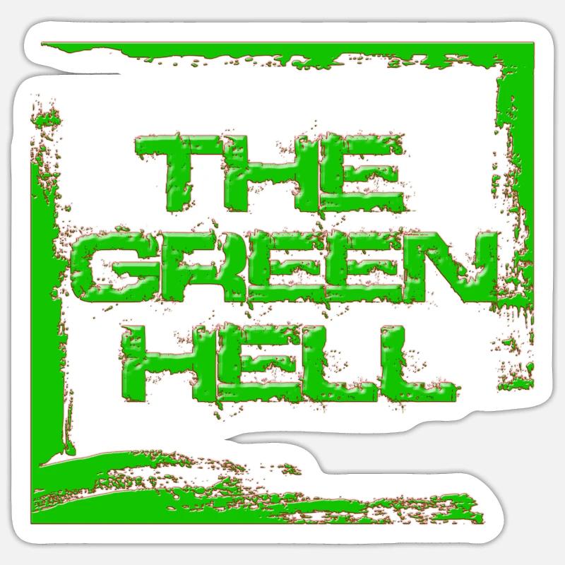 Green Hell Sticker Größe S (10 x 10 cm)