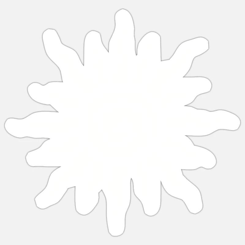 Sun - Sticker size S (10 x 10 cm) - white matte