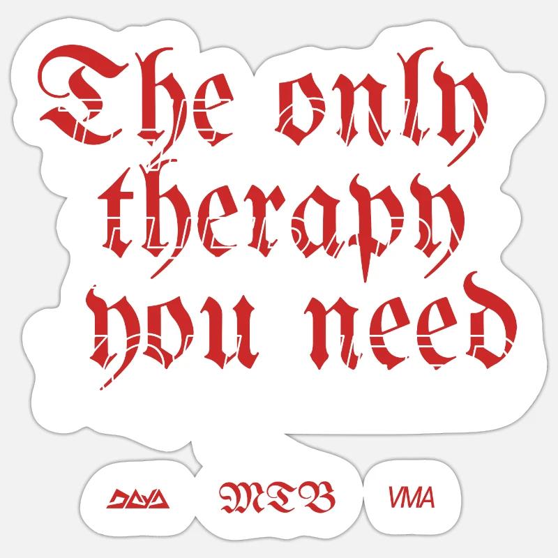 Therapy Sticker Größe S (10 x 10 cm)
