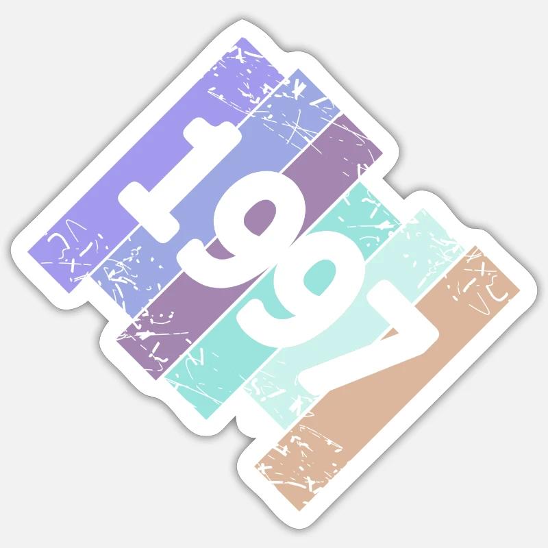 1997 - Sticker size S (10 x 10 cm) - white matte