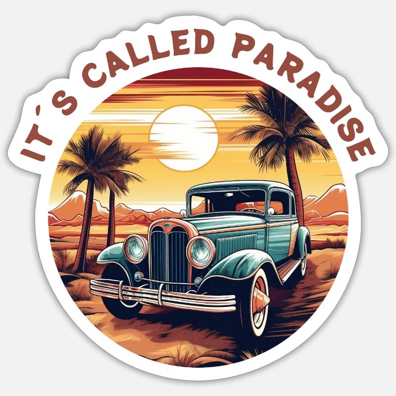 It is called paradise - Sticker Größe S (10 x 10 cm) - Mattweiß