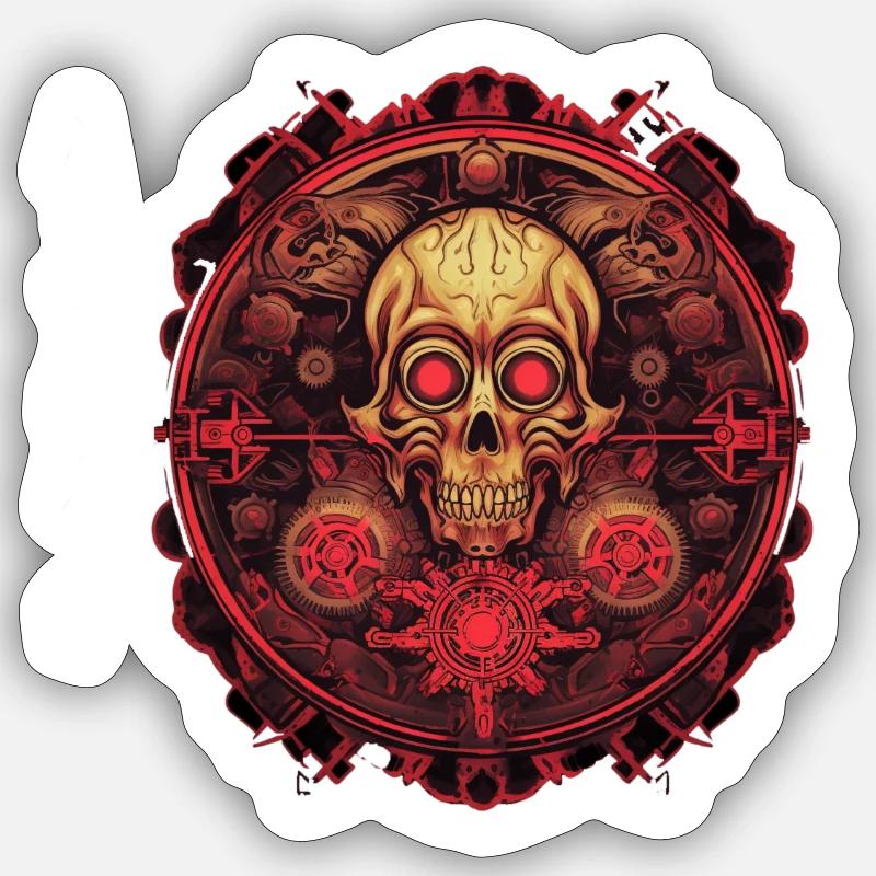 Chernobyl Atom 4 - Sticker size S (10 x 10 cm) - white matte