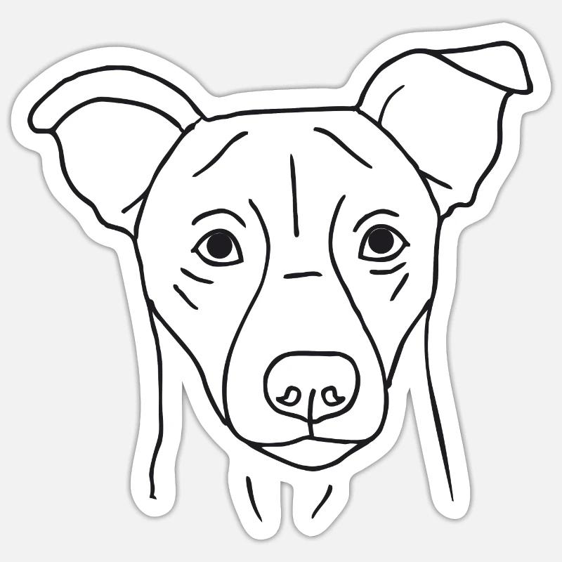Jack Russell Terrier Sticker Größe S (10 x 10 cm)