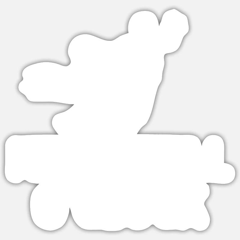 Handball Handballer Spruch Geschenk - Sticker Größe S (10 x 10 cm) - Mattweiß