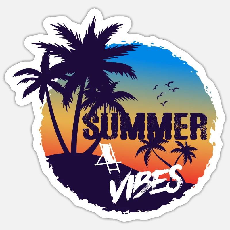 Summer Vibes Sticker size S (10 x 10 cm)