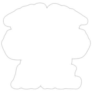 This guy loves anal - Sticker size S (10 x 10 cm) - white matte - Front