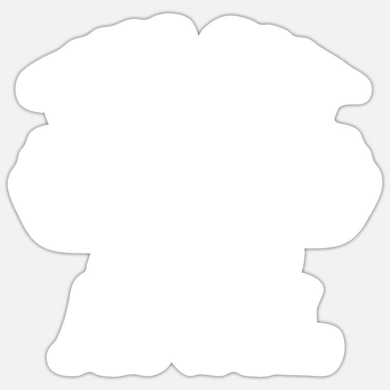 This guy loves anal - Sticker size S (10 x 10 cm) - white matte