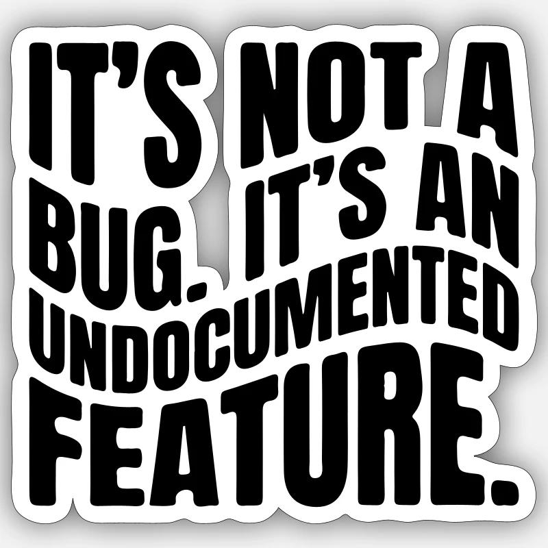 It´s not a bug. It´s an undocumented feature. Sticker Größe S (10 x 10 cm)