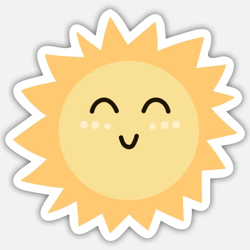 Écolier heureux Sticker taille S (10 x 10 cm)