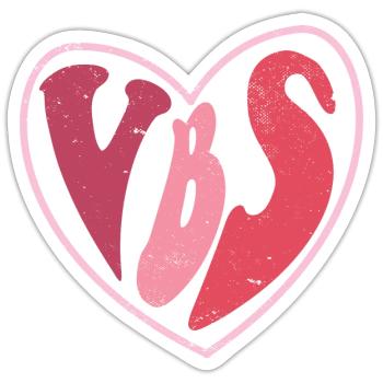 VBS Crew Summer Camp Vacation Bible School Bible - Sticker Größe S (10 x 10 cm) - Mattweiß - Vorne
