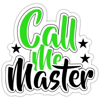 Master's Degree Graduation Graduation University - Sticker size S (10 x 10 cm) - white matte - Front