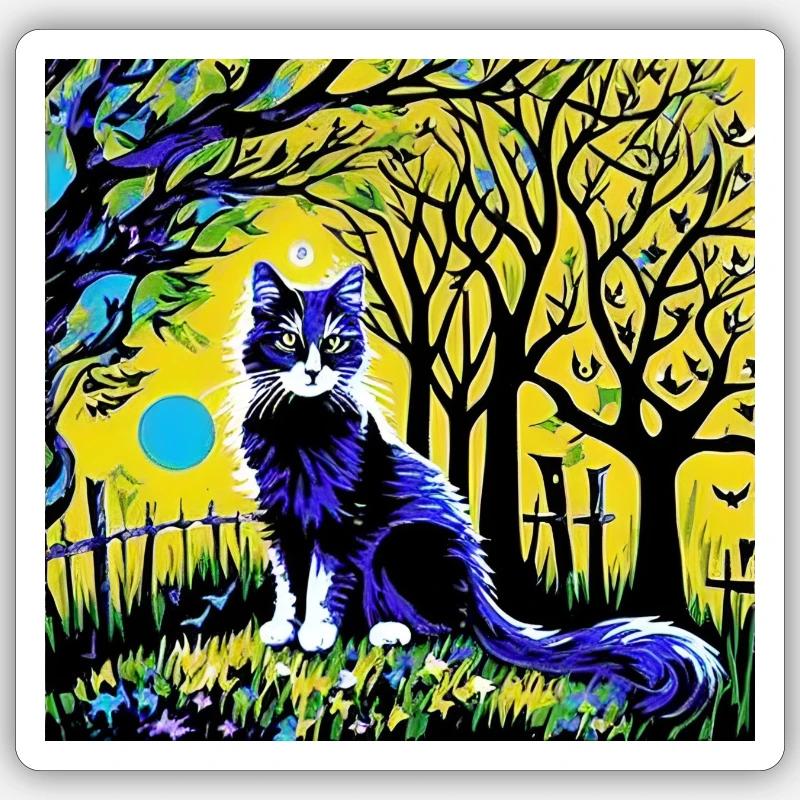 Salem - Sticker taille S (10 x 10 cm) - blanc mat