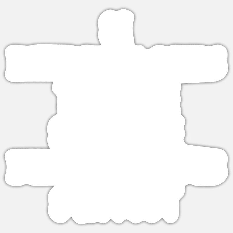 pierre louis - Sticker taille S (10 x 10 cm) - blanc mat