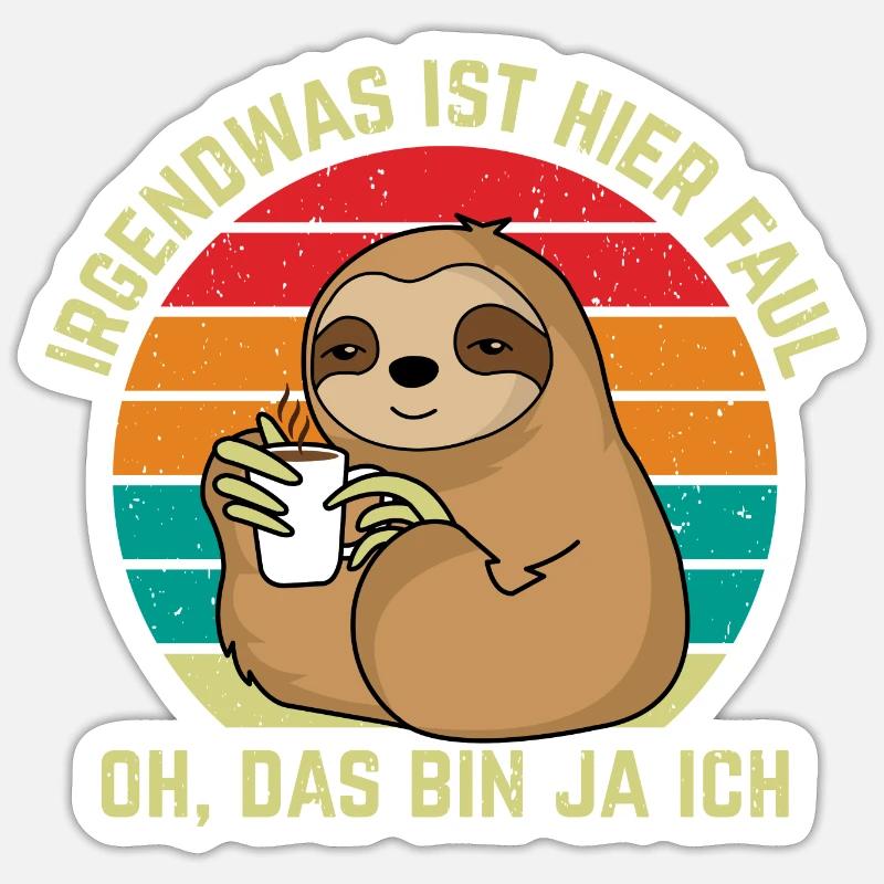 Faules Ich Sticker Größe S (10 x 10 cm)