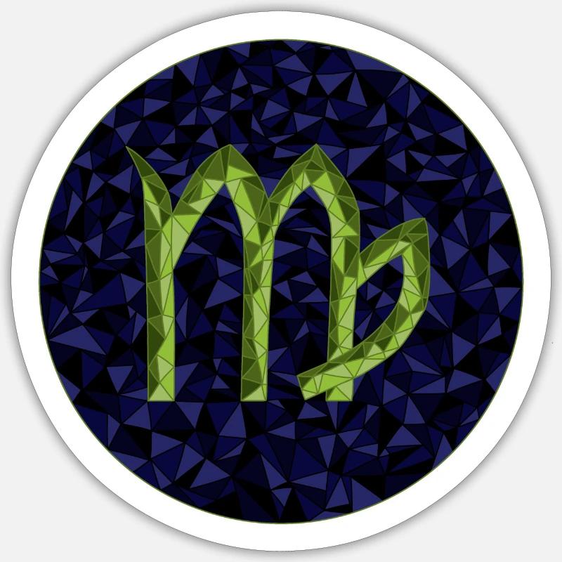 Virgo - Sticker size S (10 x 10 cm) - white matte