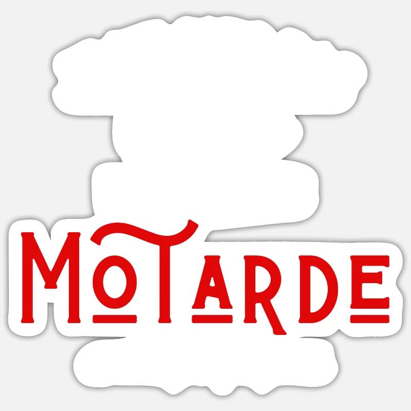 Pas parfaite mais motarde - Sticker taille S (10 x 10 cm) - blanc mat