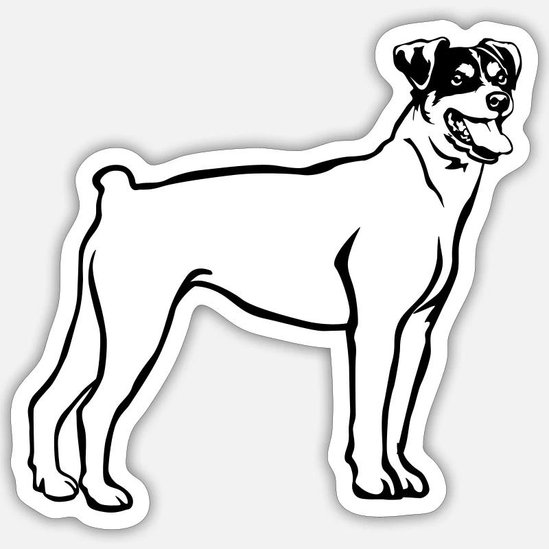 Bodeguero Andaluz - Sticker Größe S (10 x 10 cm) - Mattweiß