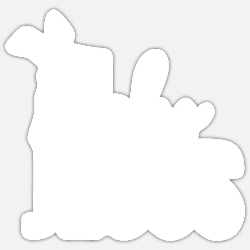 Jesus - Sticker Größe S (10 x 10 cm) - Mattweiß