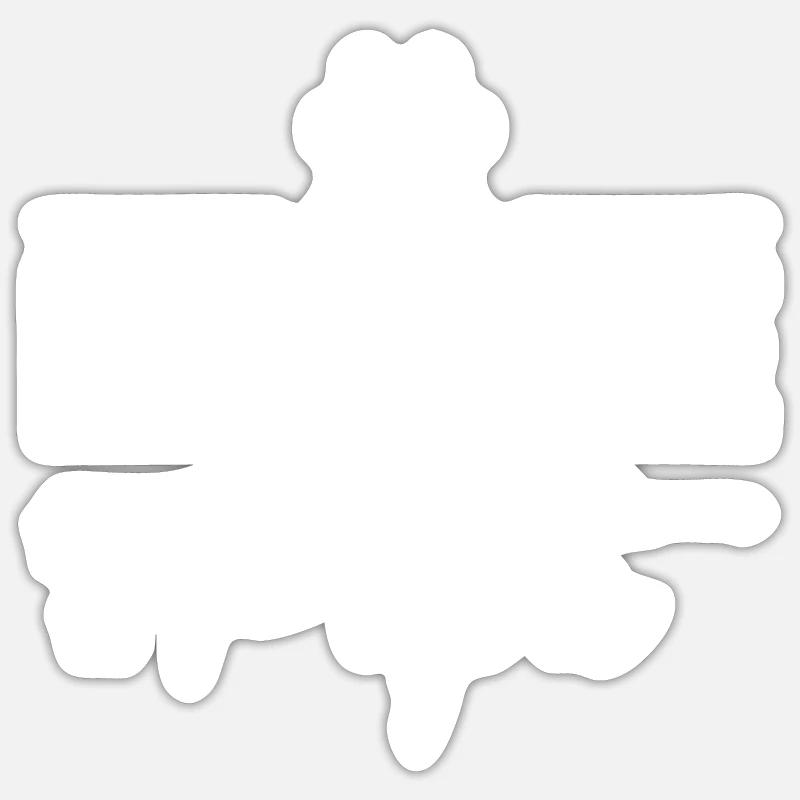 Beagle Papa - Sticker taille S (10 x 10 cm) - blanc mat