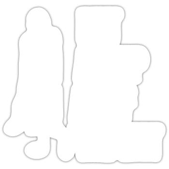 Club de golf Golfeur Terrain de golf Golf - Sticker taille S (10 x 10 cm) - blanc mat - Devant