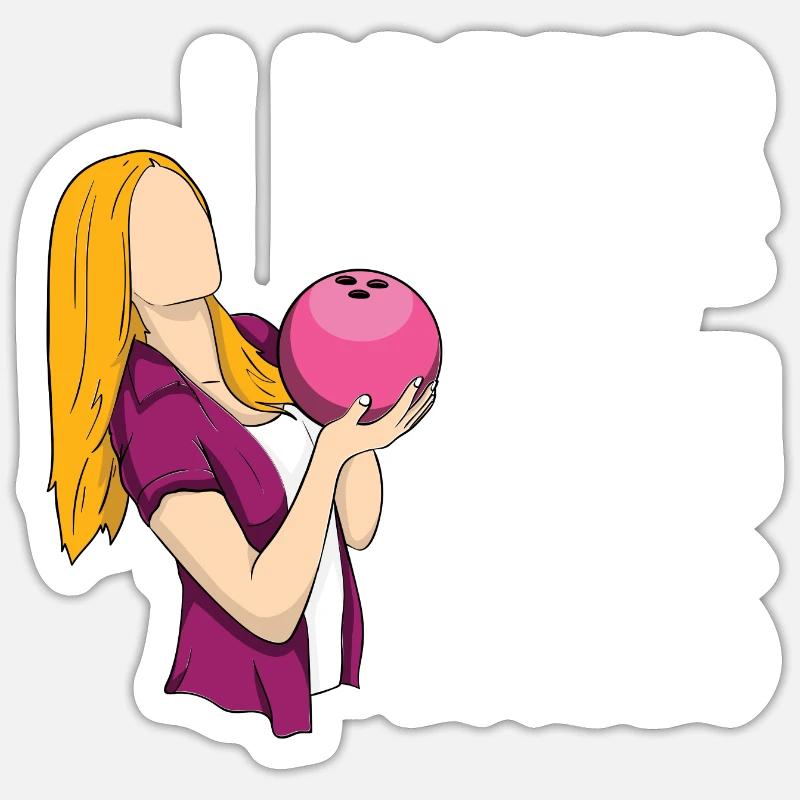 I Prefer Big Balls - Sticker Größe S (10 x 10 cm) - Mattweiß