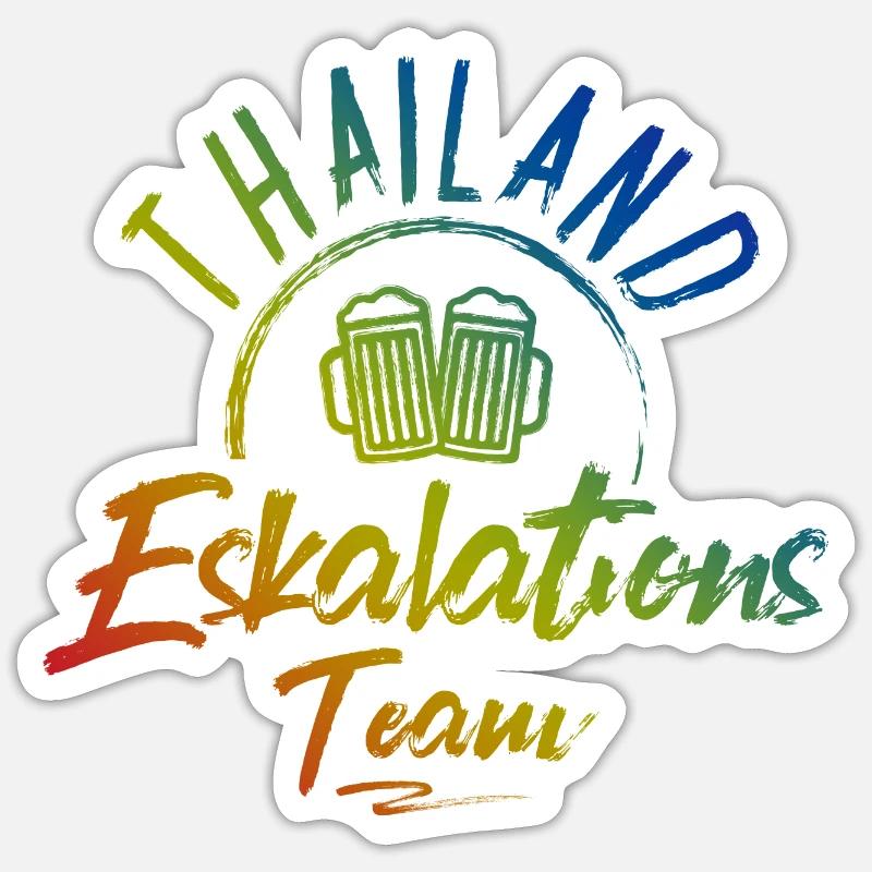 Thailand Escalation - Sticker size S (10 x 10 cm) - white matte