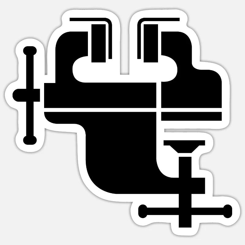 Vice tool bank tools icon icon Sticker size S (10 x 10 cm)