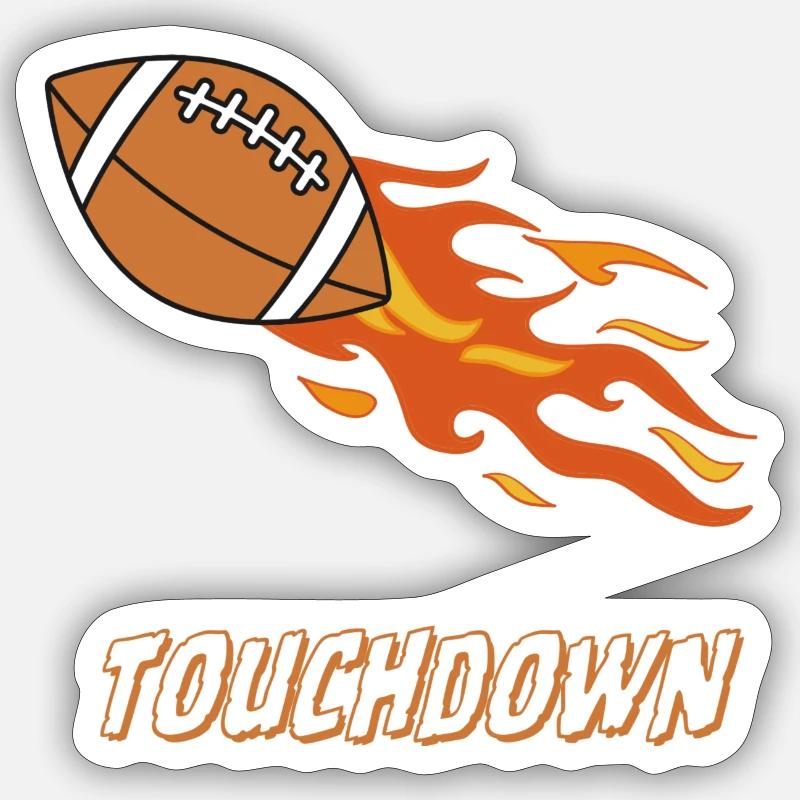 Touchdown Sticker Größe S (10 x 10 cm)