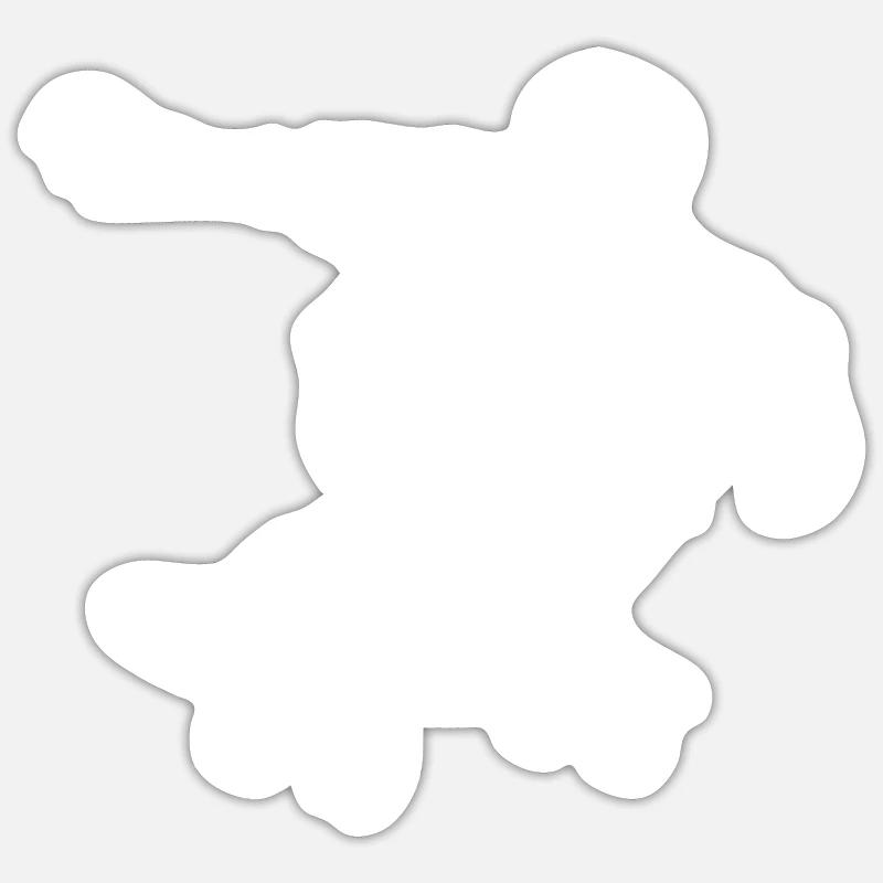 Skeleton on a skateboard Sticker size S (10 x 10 cm)