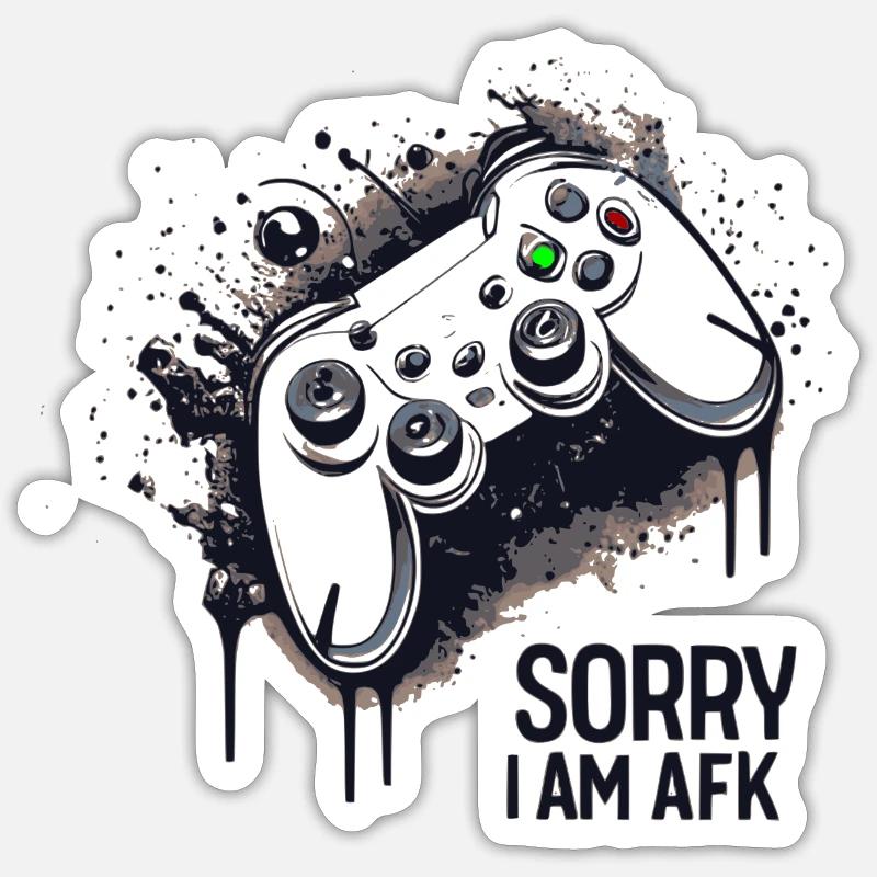 ne peut pas simplement - Sticker taille S (10 x 10 cm) - blanc mat