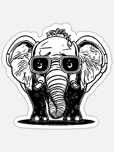 - Sticker Größe S (10 x 10 cm) - Mattweiß
