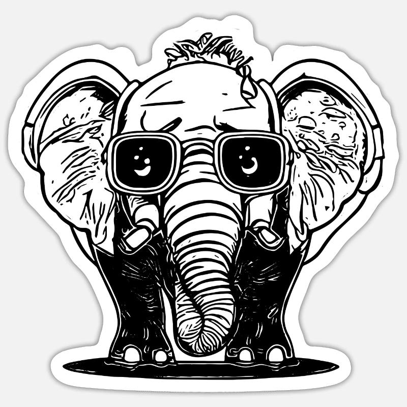 toniphant Sticker Größe S (10 x 10 cm)