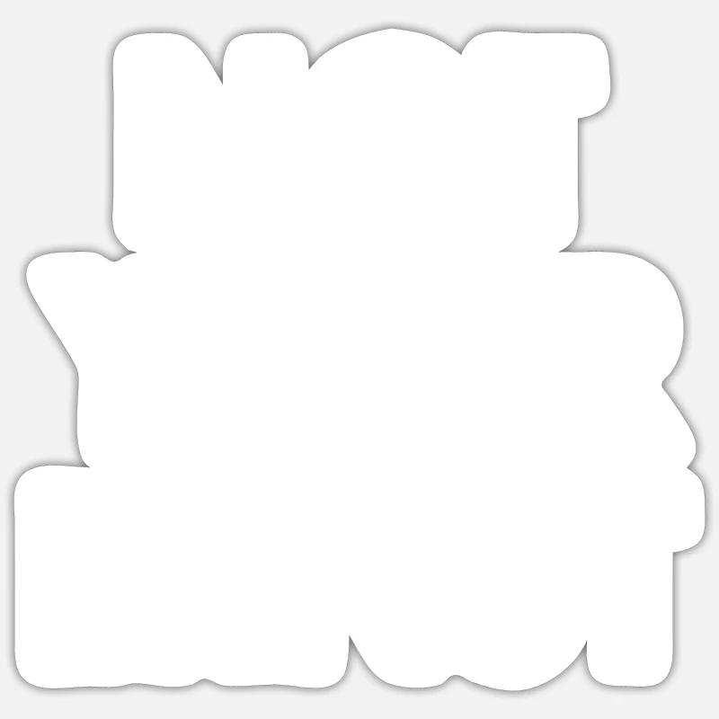 Not your ernst - Sticker Größe S (10 x 10 cm) - Mattweiß
